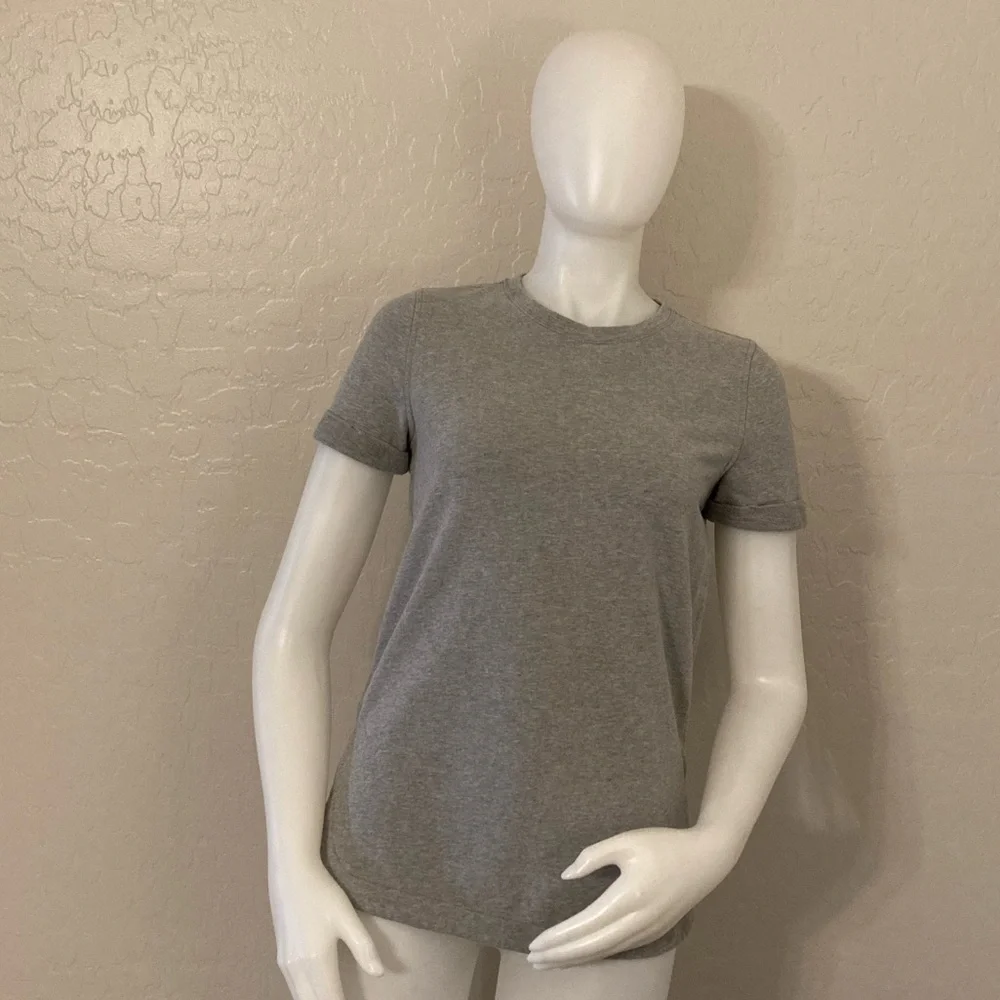 Lululemon All Time Tee Heathered Gray Size 4 - Picture 2 of 13